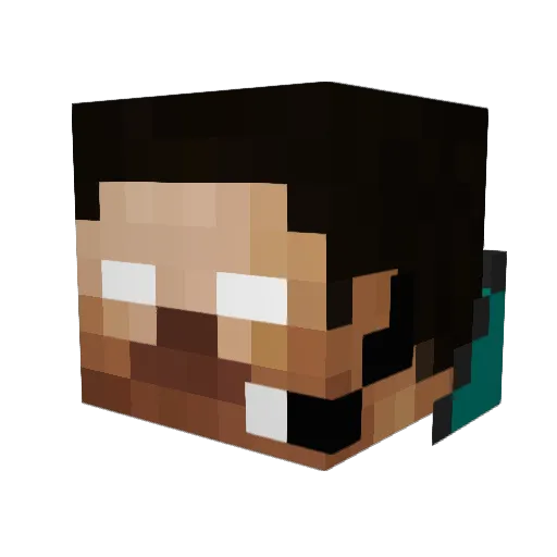 CloudKnight12 Minecraft avatar head, 3D render