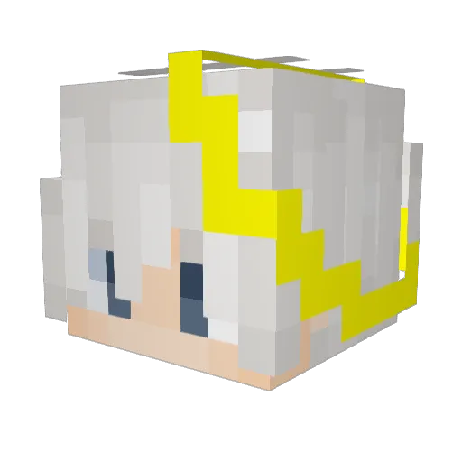 CloudMayStrike Minecraft avatar head, 3D render