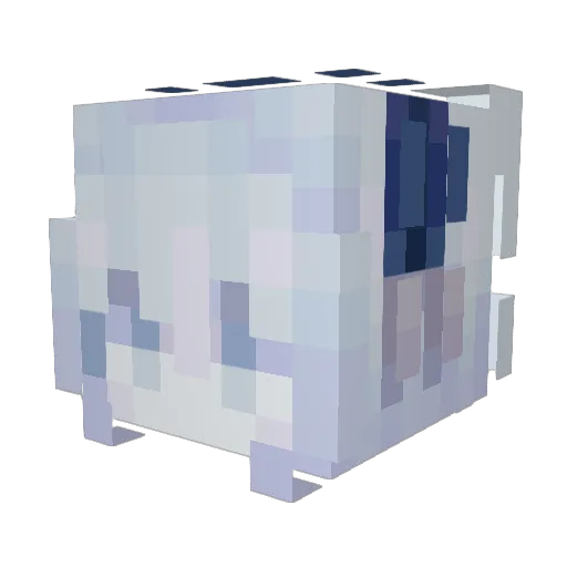 CloudMoon2Hi Minecraft avatar head, 3D render