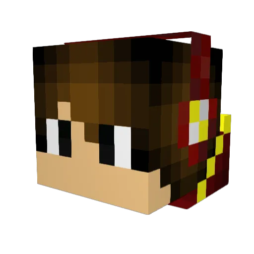 CloudMountain Minecraft avatar head, 3D render