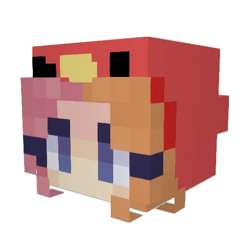 CloudNein123 Minecraft avatar head, 3D render