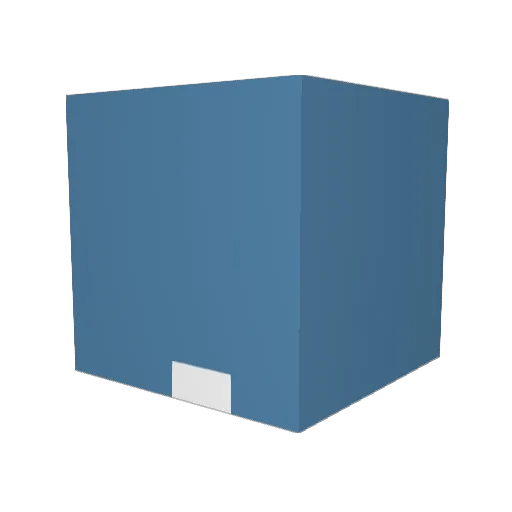 CloudPC Minecraft avatar head, 3D render