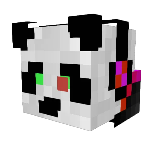 CloudStrife127 Minecraft avatar head, 3D render