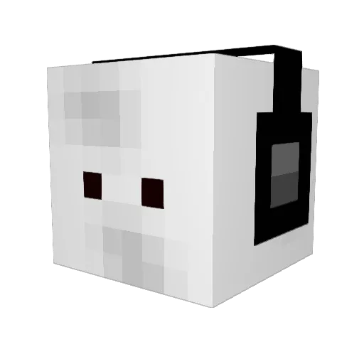 Cloud_Eight Minecraft avatar head, 3D render
