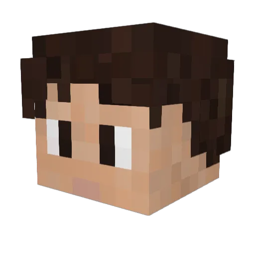 Cloud_Sweet Minecraft avatar head, 3D render