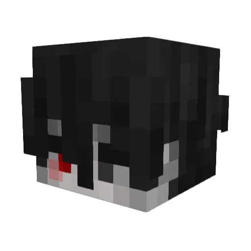 Cloud_yR Minecraft avatar head, 3D render