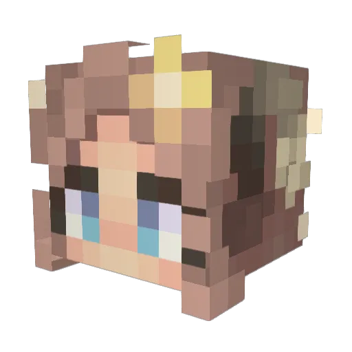 CloudedJade Minecraft avatar head, 3D render
