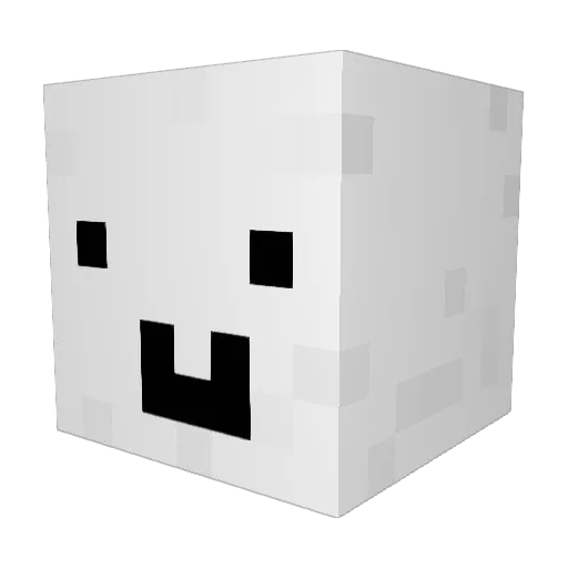 CloudedPotatoo Minecraft avatar head, 3D render
