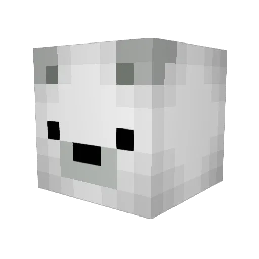 Clouderfish Minecraft avatar head, 3D render
