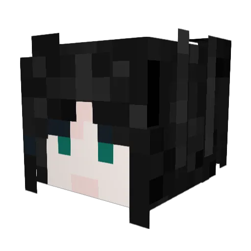 Cloudett Minecraft avatar head, 3D render