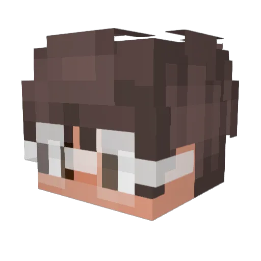 CloudishO_O Minecraft avatar head, 3D render