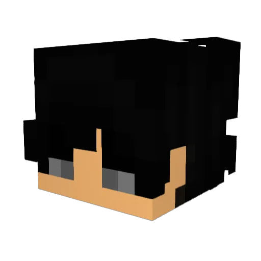 Cloudp Minecraft avatar head, 3D render
