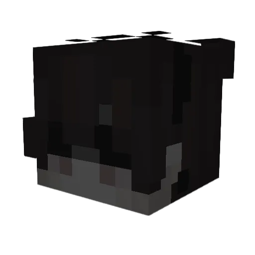 Clouds10 Minecraft avatar head, 3D render