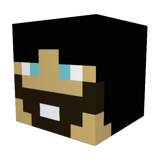 CloudsTheMixtape Minecraft avatar head, 3D render