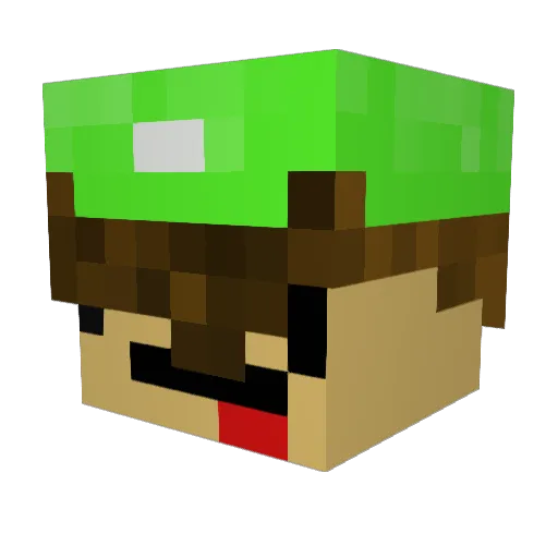 Clouds_is_cloudy Minecraft avatar head, 3D render