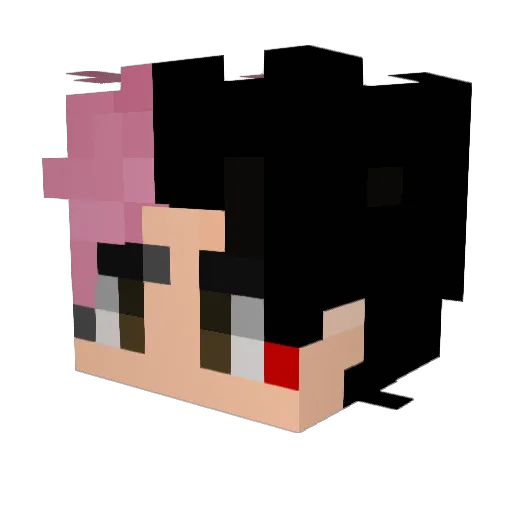 Cloudsic Minecraft avatar head, 3D render
