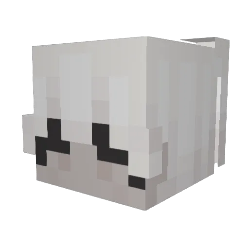 Cloudsig Minecraft avatar head, 3D render