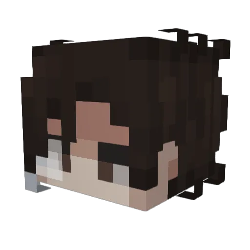 CloudsyGamer Minecraft avatar head, 3D render