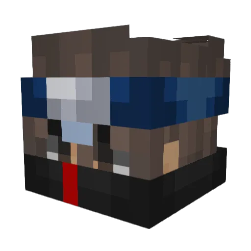 Cloudway1 Minecraft avatar head, 3D render
