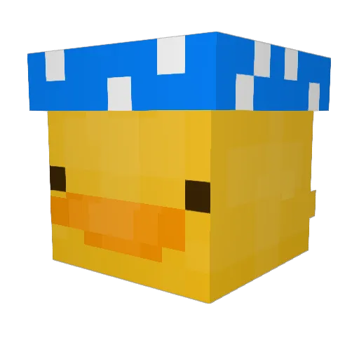 CloudyCuhz Minecraft avatar head, 3D render