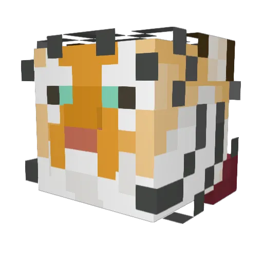 CloudyKingBob Minecraft avatar head, 3D render