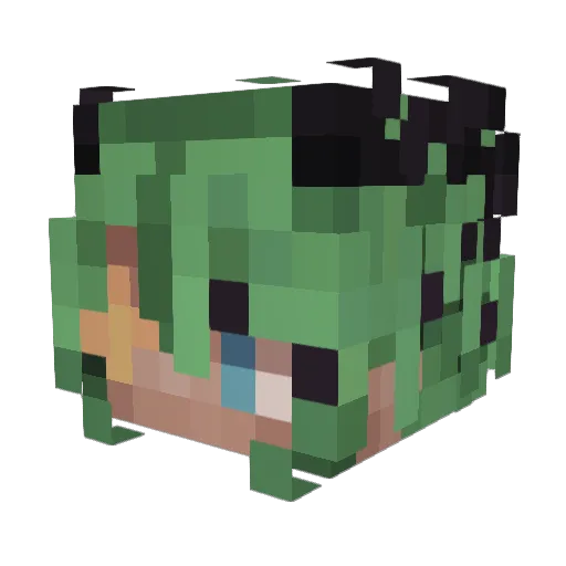 CloudyKitten97 Minecraft avatar head, 3D render