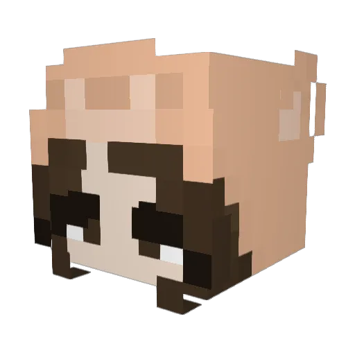 CloudyLammy Minecraft avatar head, 3D render