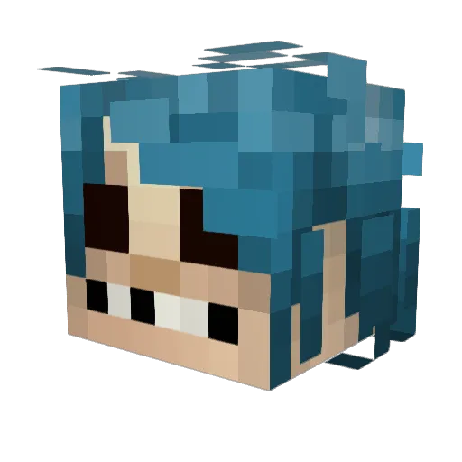 CloudyPlayz Minecraft avatar head, 3D render