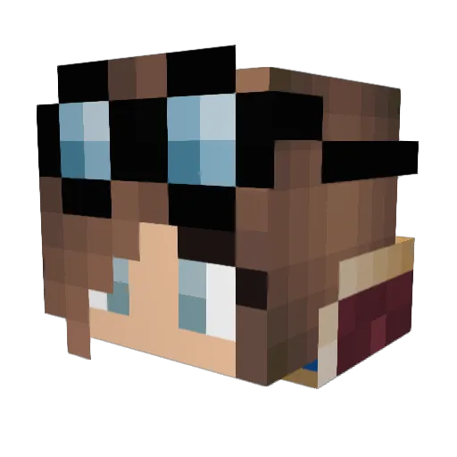 CloudySky95 Minecraft avatar head, 3D render