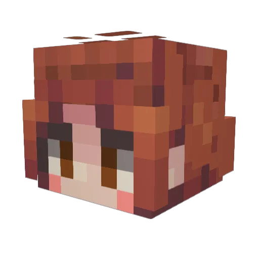 Cloudy_09 Minecraft avatar head, 3D render