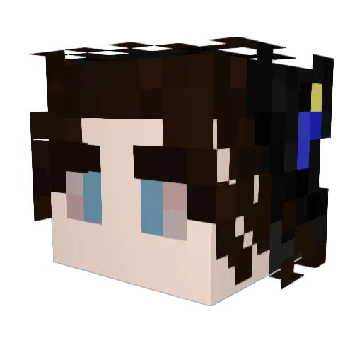 Cloudy_Poppet Minecraft avatar head, 3D render