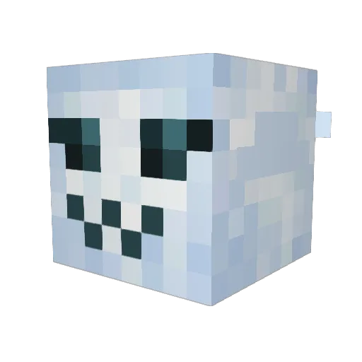 Cloudy_fufu Minecraft avatar head, 3D render