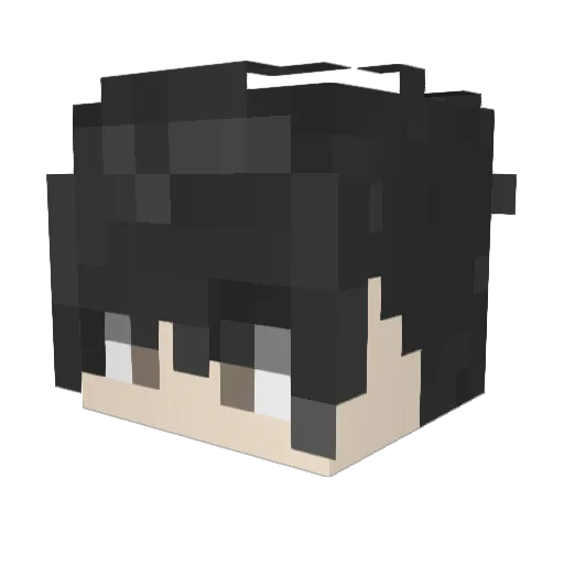 Cloudylian Minecraft avatar head, 3D render