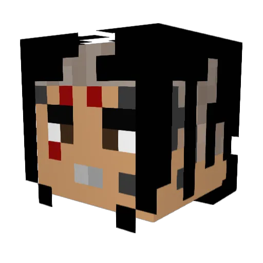 Cloudystorm24 Minecraft avatar head, 3D render