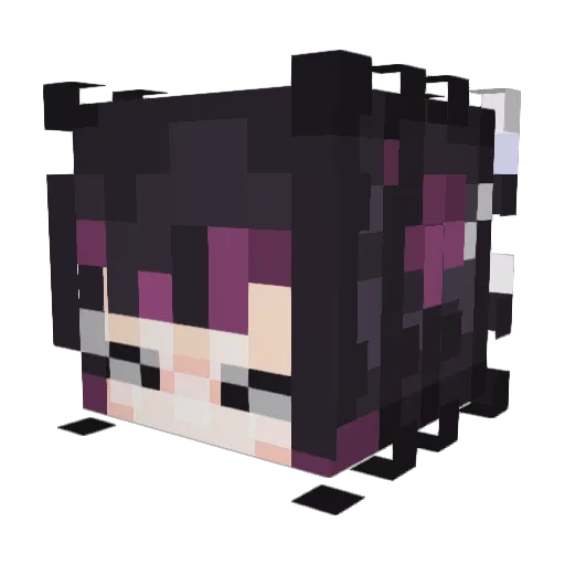 Cloudzies Minecraft avatar head, 3D render