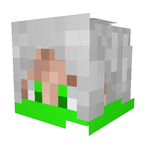 Cloughie2008 Minecraft avatar head, 3D render