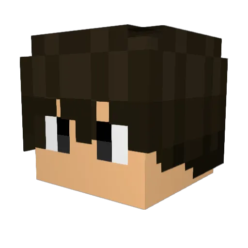 Cloutwood Minecraft avatar head, 3D render