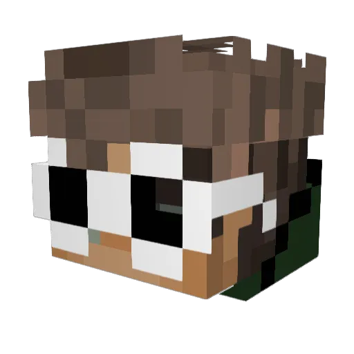 Clouty_C Minecraft avatar head, 3D render