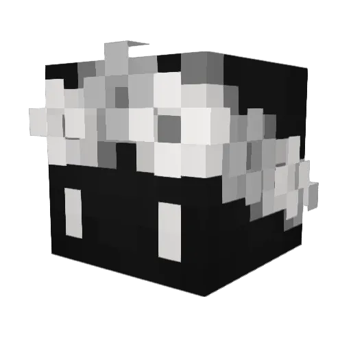 Clouuhh Minecraft avatar head, 3D render