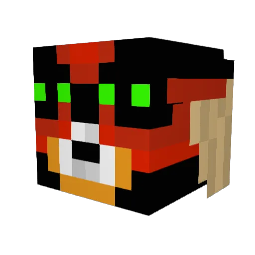 ClovdyV Minecraft avatar head, 3D render