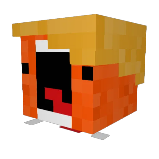ClovenChief Minecraft avatar head, 3D render