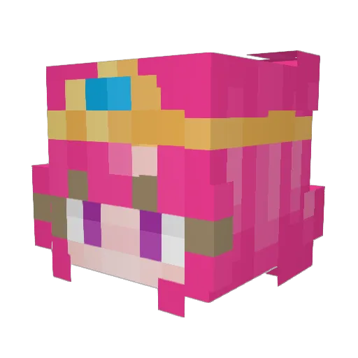 Clover576 Minecraft avatar head, 3D render