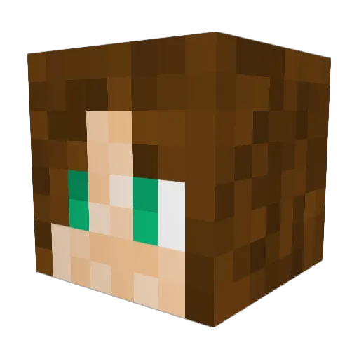 CloverChipz Minecraft avatar head, 3D render
