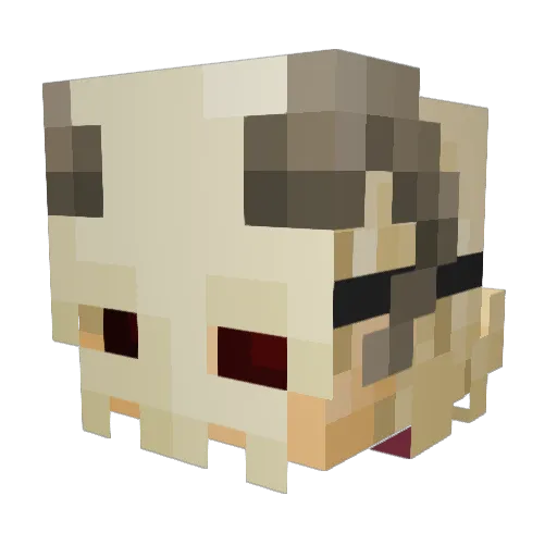 CloverIsKewl Minecraft avatar head, 3D render