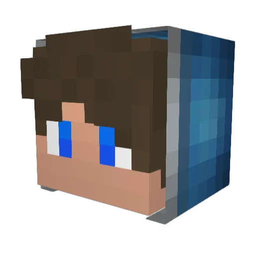 CloverK1ng Minecraft avatar head, 3D render