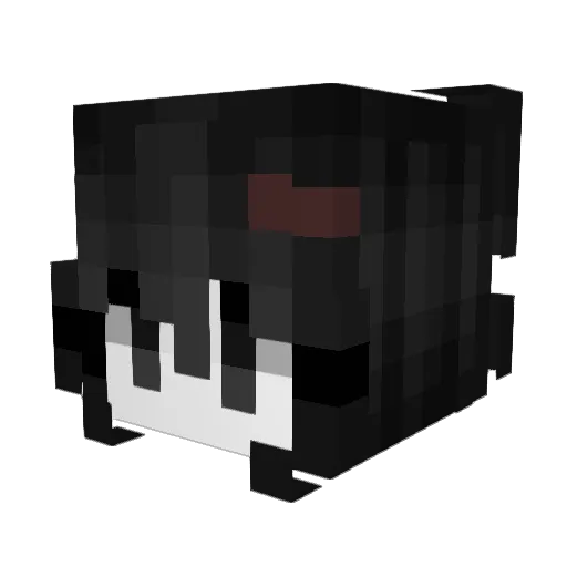 CloverPB Minecraft avatar head, 3D render