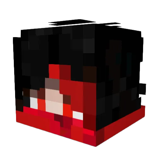 CloverX5 Minecraft avatar head, 3D render