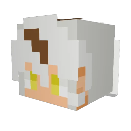 Clover_715 Minecraft avatar head, 3D render