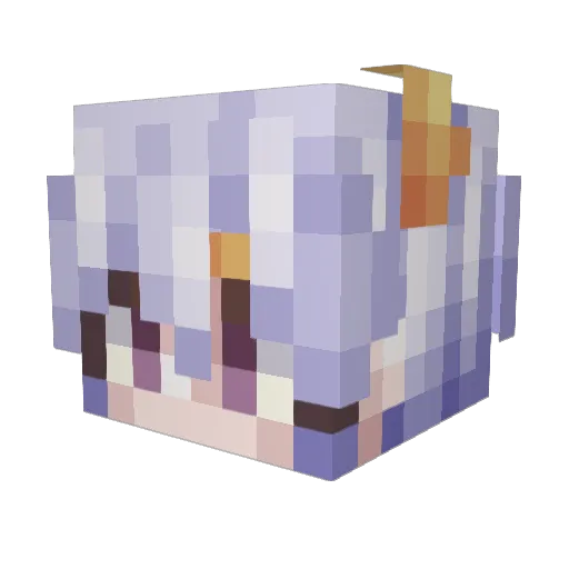 Clover_VN Minecraft avatar head, 3D render