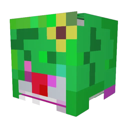 Clover_x3 Minecraft avatar head, 3D render